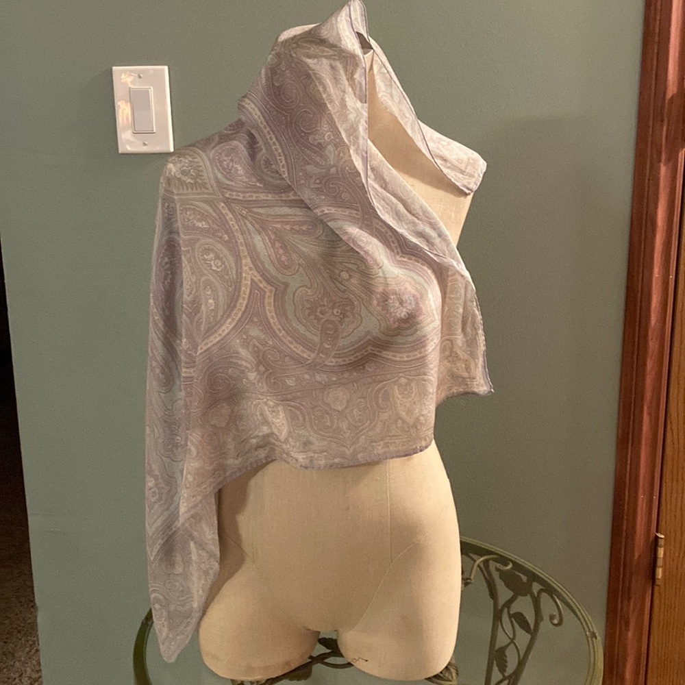 Pastel Paisley Square Scarf